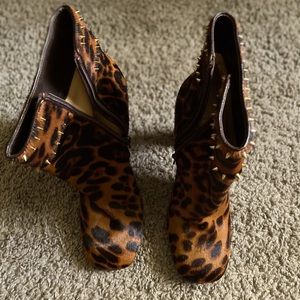 Cheetah Christian Louboutin boots